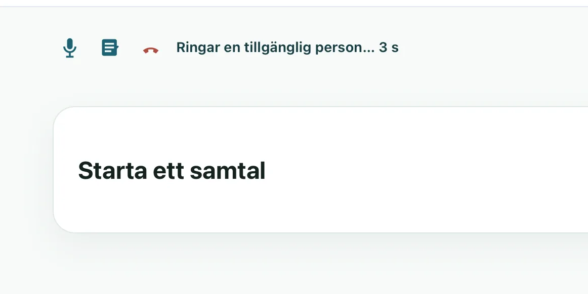 Matchning och ringsignal