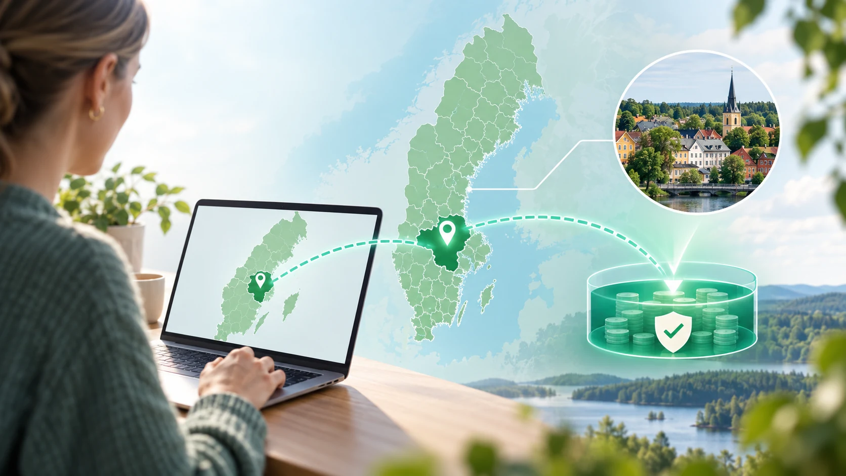 Sätt in pengar till lokal arbetsinsats